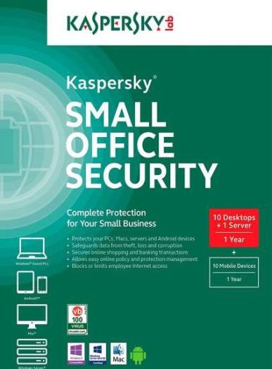 Kaspersky Small Office Security Standard Latest Version | 20 Devices, 20 Mobiles, 1 Server | 1 Year |